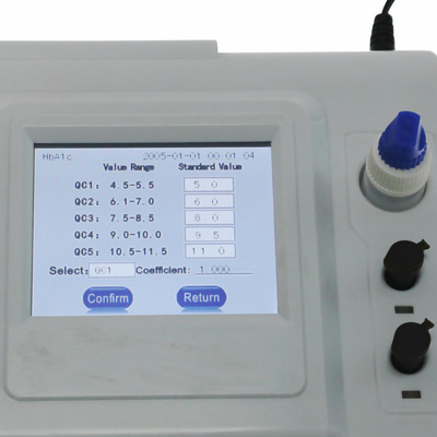 شاشة لمس LCD ملونة مقاس 3.5 بوصة تعمل باللمس Hba1c محلل بروتين محدد أوتوماتيكي بالكامل